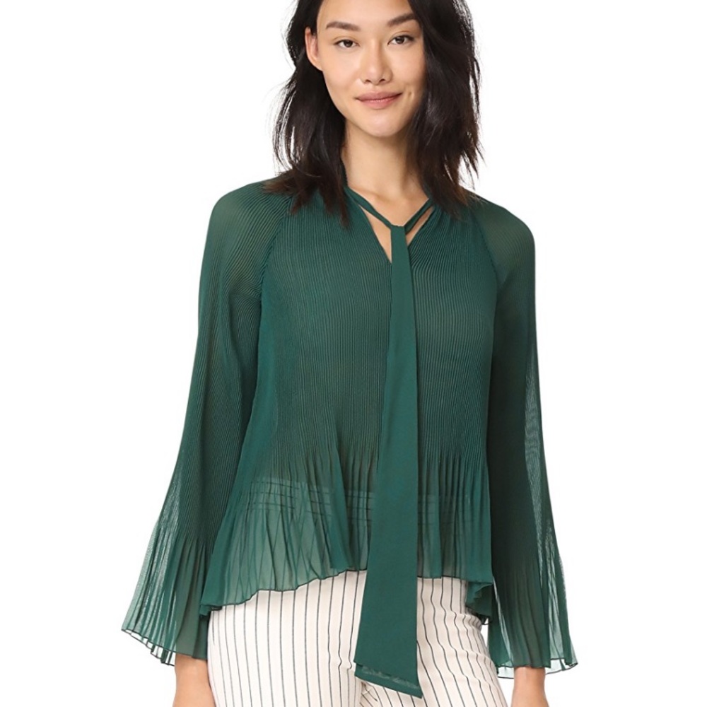Derek Lam 10 Crosby Pleated Blouse - Picture 6 of 7